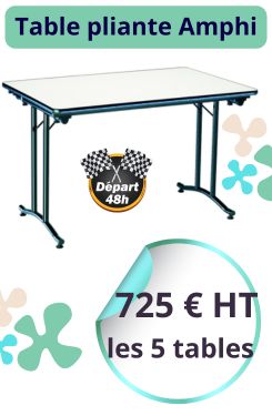 Découvrez sans plus attendre notre offre sur la table de collectivité pliante